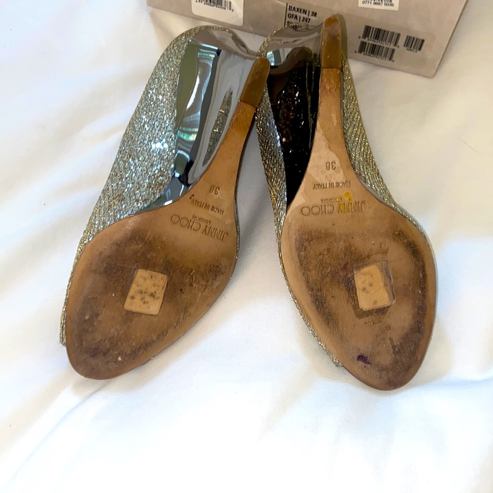 Jimmy choo Baxen wedges. Comfy and elegant! Wear under gowns/dresses - Picture 6 of 9